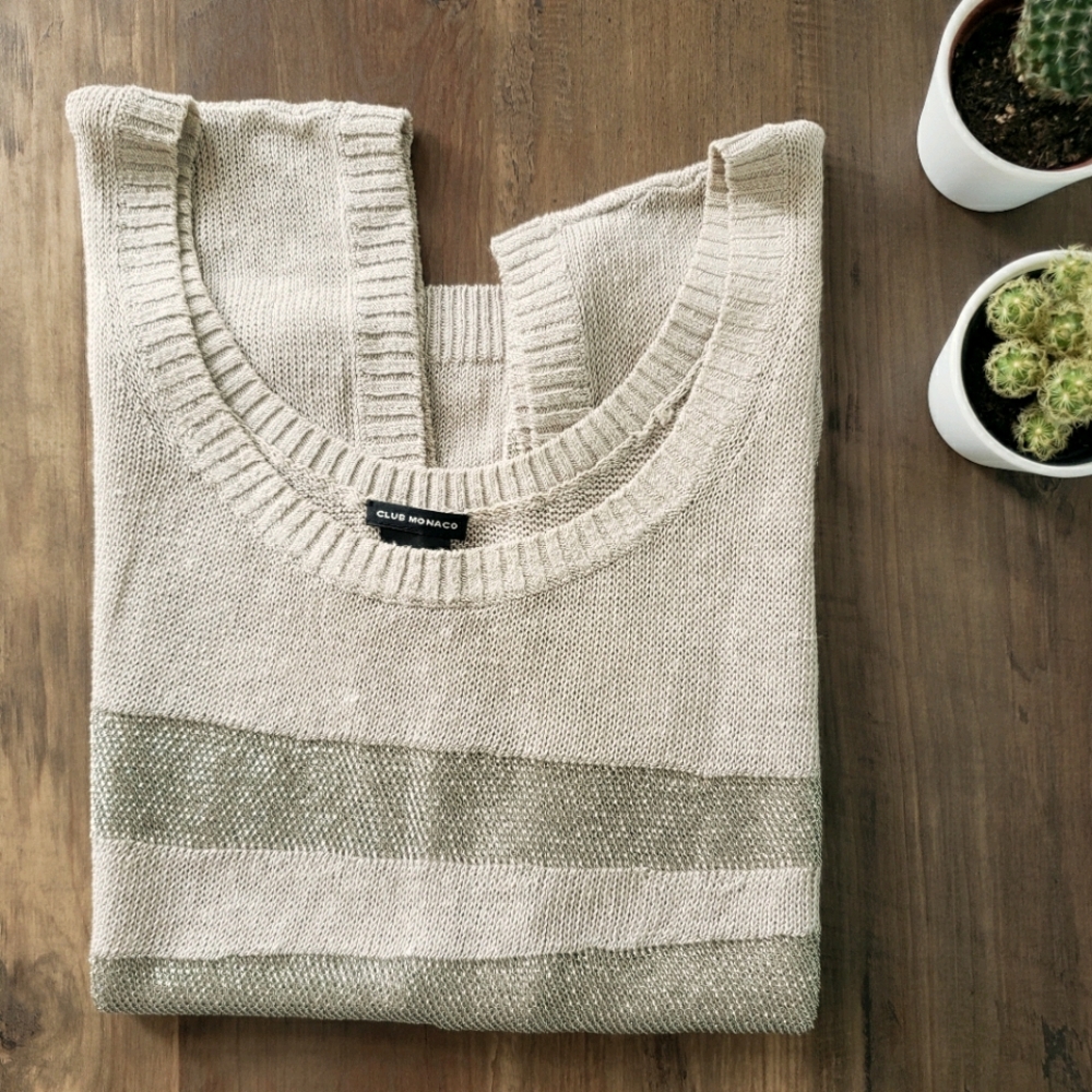 Club Monaco Metal Mesh Sweater Tank - Picture 6 of 11